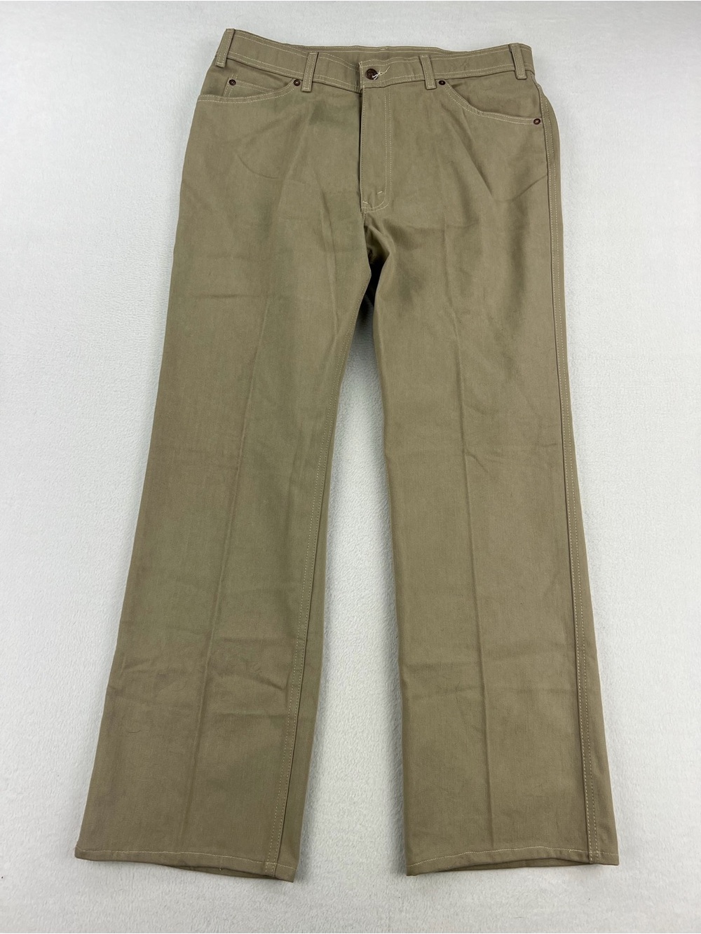 VTG 80s Levis Sta-Prest Action Slacks Tough Twill Workwear Bootcut Mens Sz 38x32